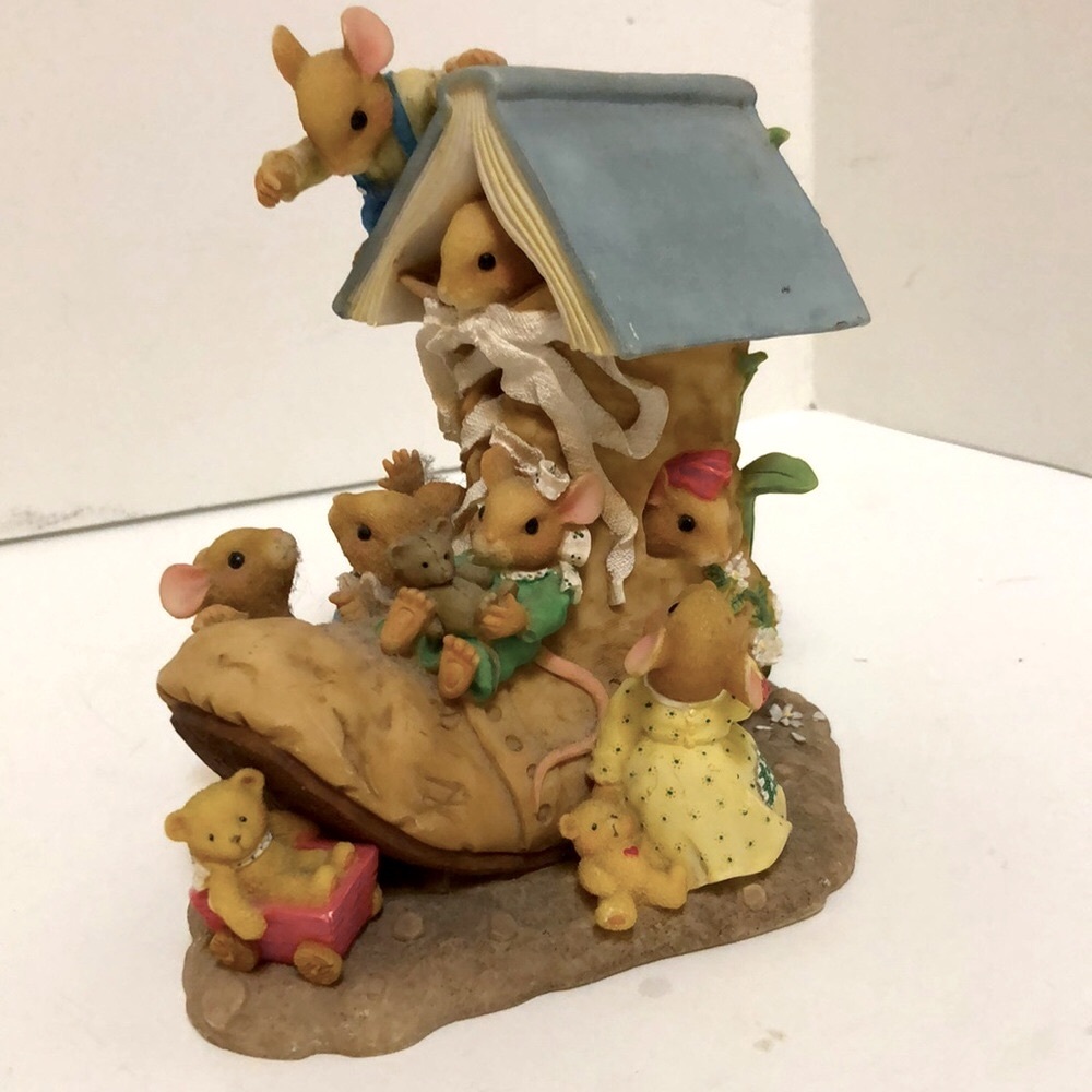 Vtg.Enesco Priscilla's Mouse Tales Together We Can Make All Our Wishes Come True - Picture 2 of 9